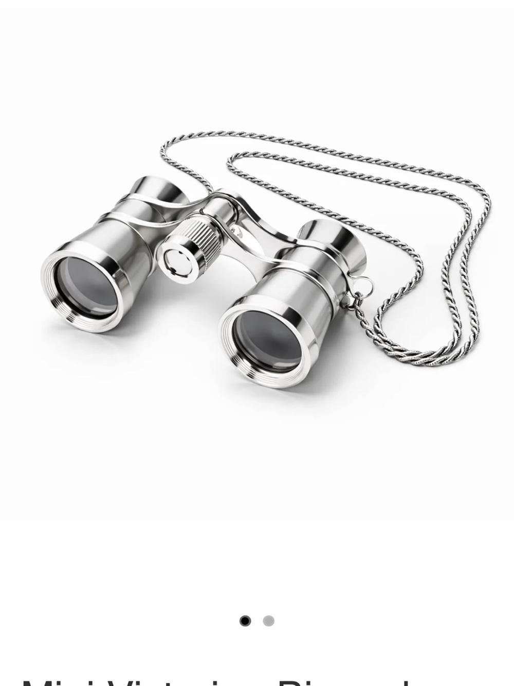 New Silver Opera Mini Binoculars